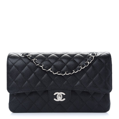 Chanel Caviar Quilted Medium Double Flap Black 1 of 9