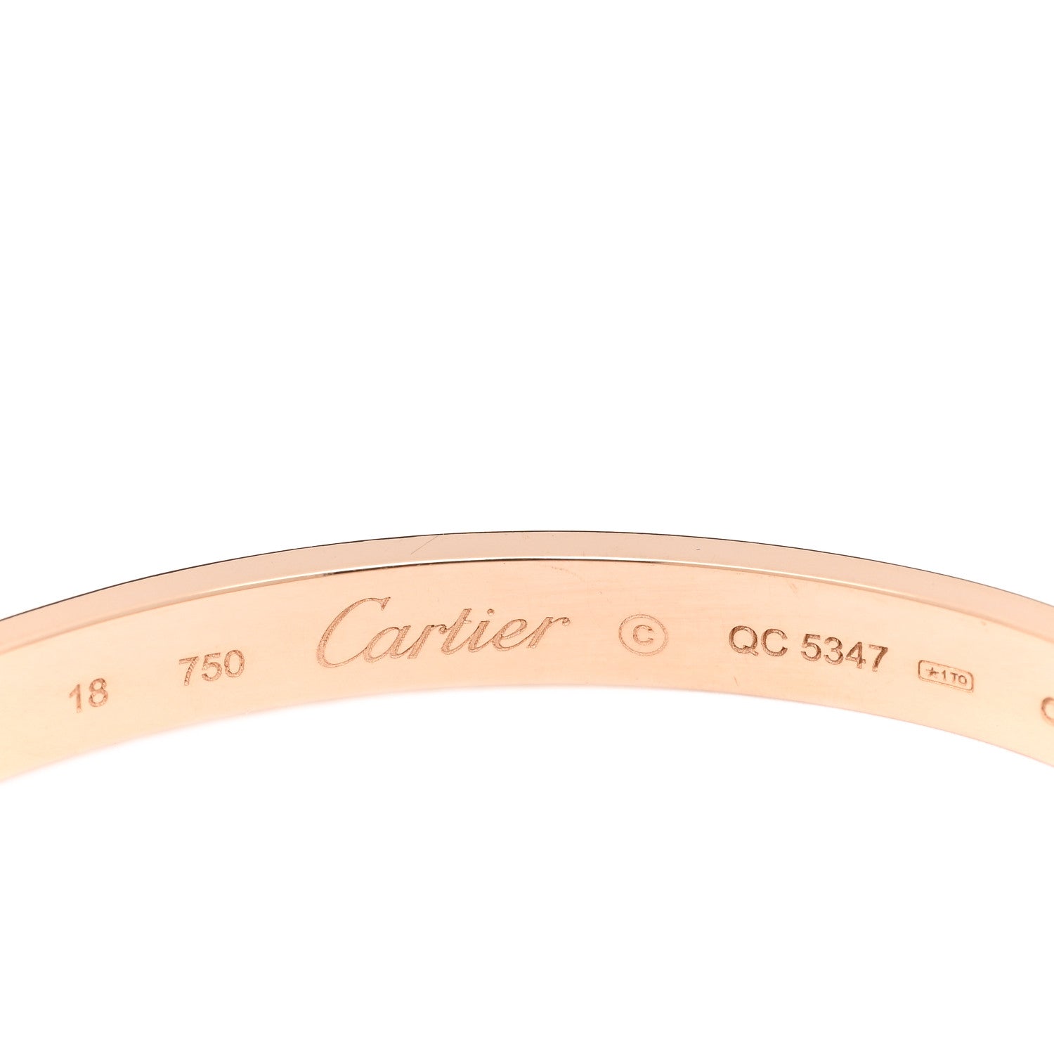 Cartier 18K Pink Gold LOVE Bracelet 18 3 of 4