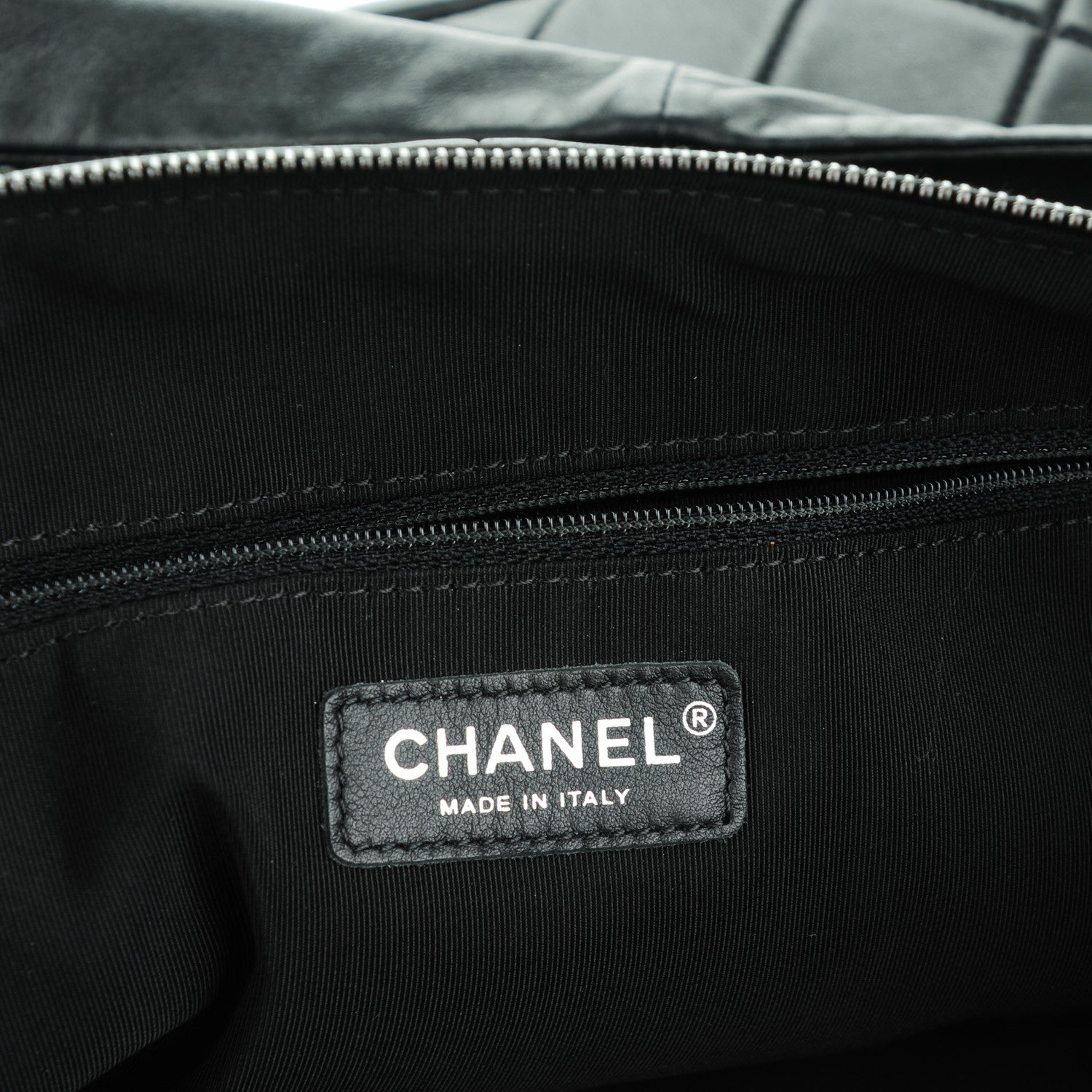 Chanel Lambskin Quilted Large Girl Bag Black 6 of 7