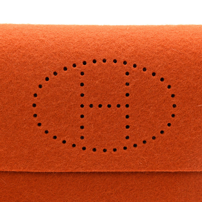 Hermes Felt Mises et Relances Playing Cards Holder Orange 6 of 7