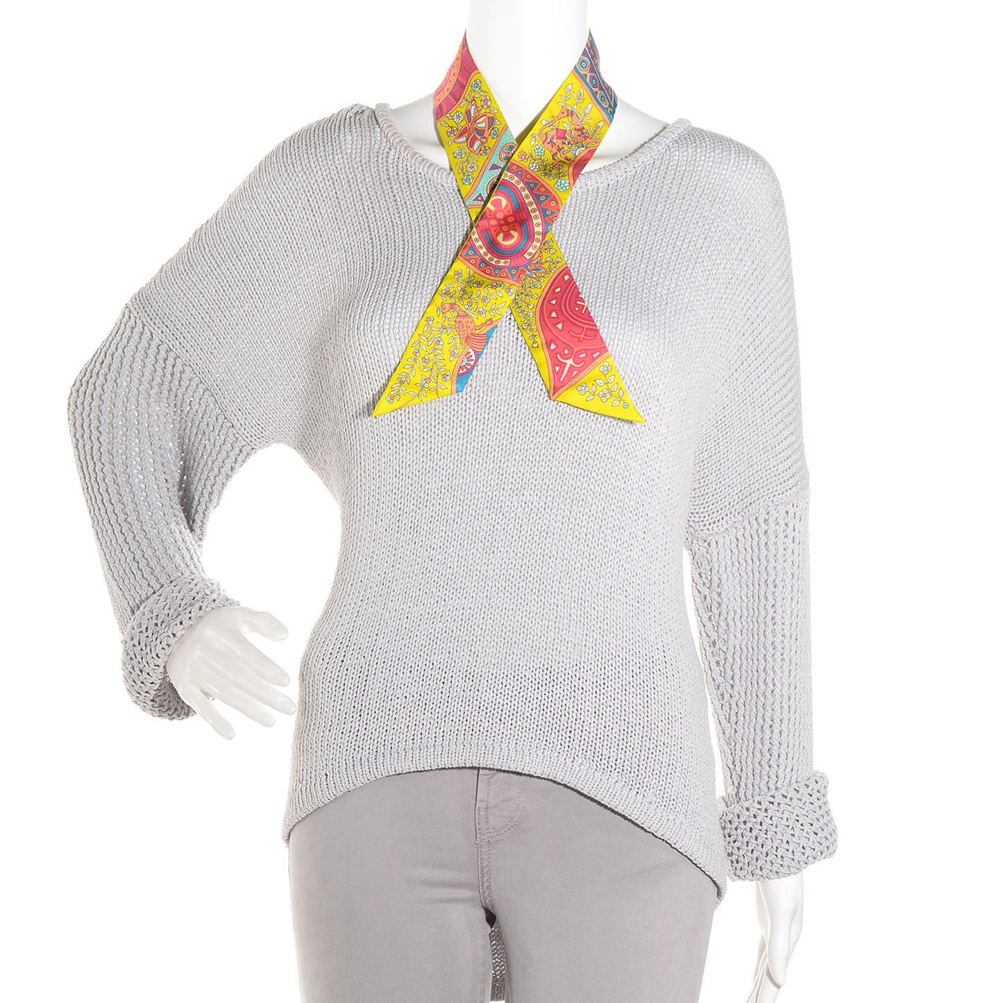 Silk L'Arbre De Vie Twilly Jaune Fluo Canard Rose