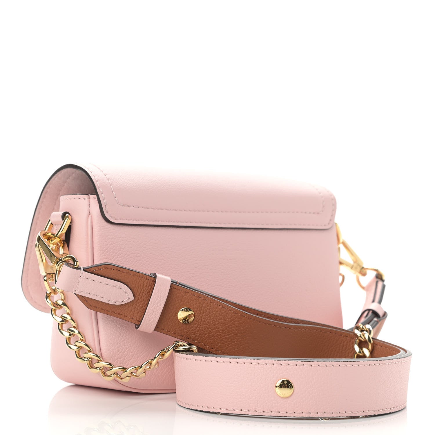 Louis Vuitton Grained Calfskin Lockme Tender Rose Water 3 of 9