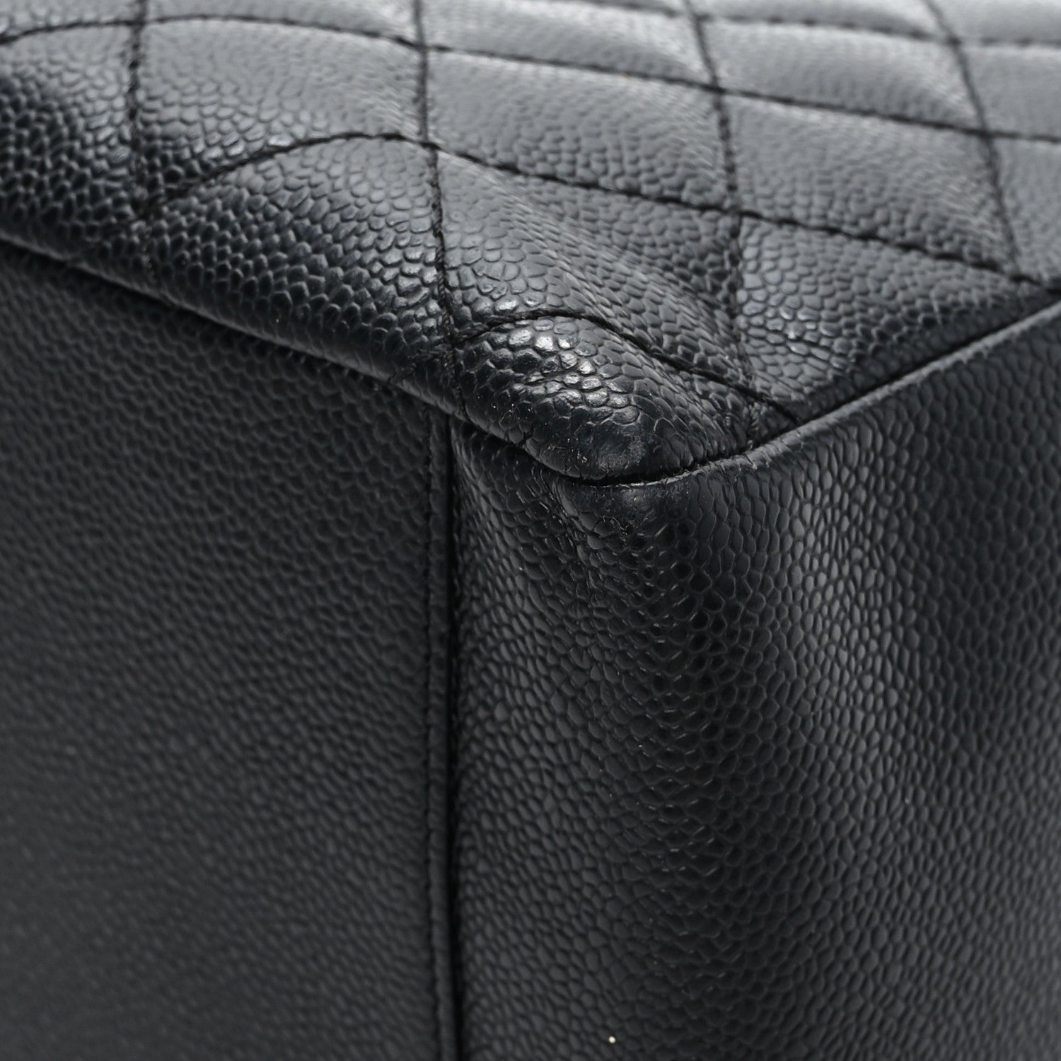 Chanel Caviar Quilted Grand Shopping Tote GST Black 10 of 12