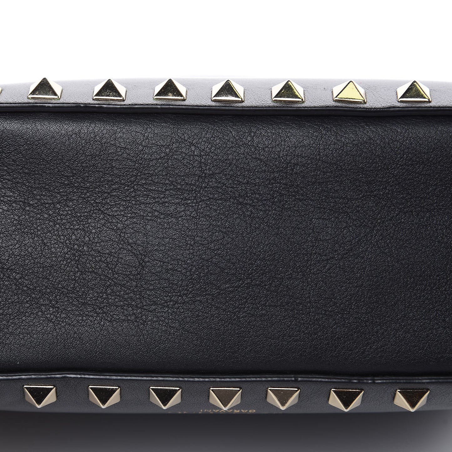 Calfskin Rockstud Camera Crossbody Bag Black