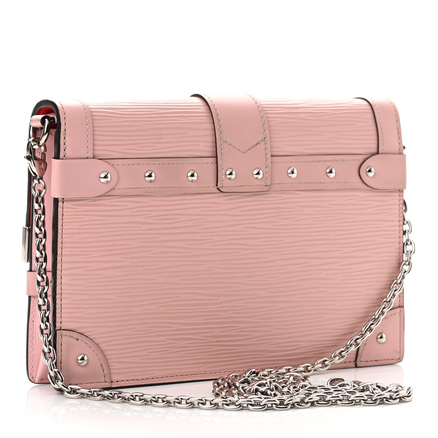 Louis Vuitton Epi Trunk Chain Wallet Rose Ballerine 3 of 8