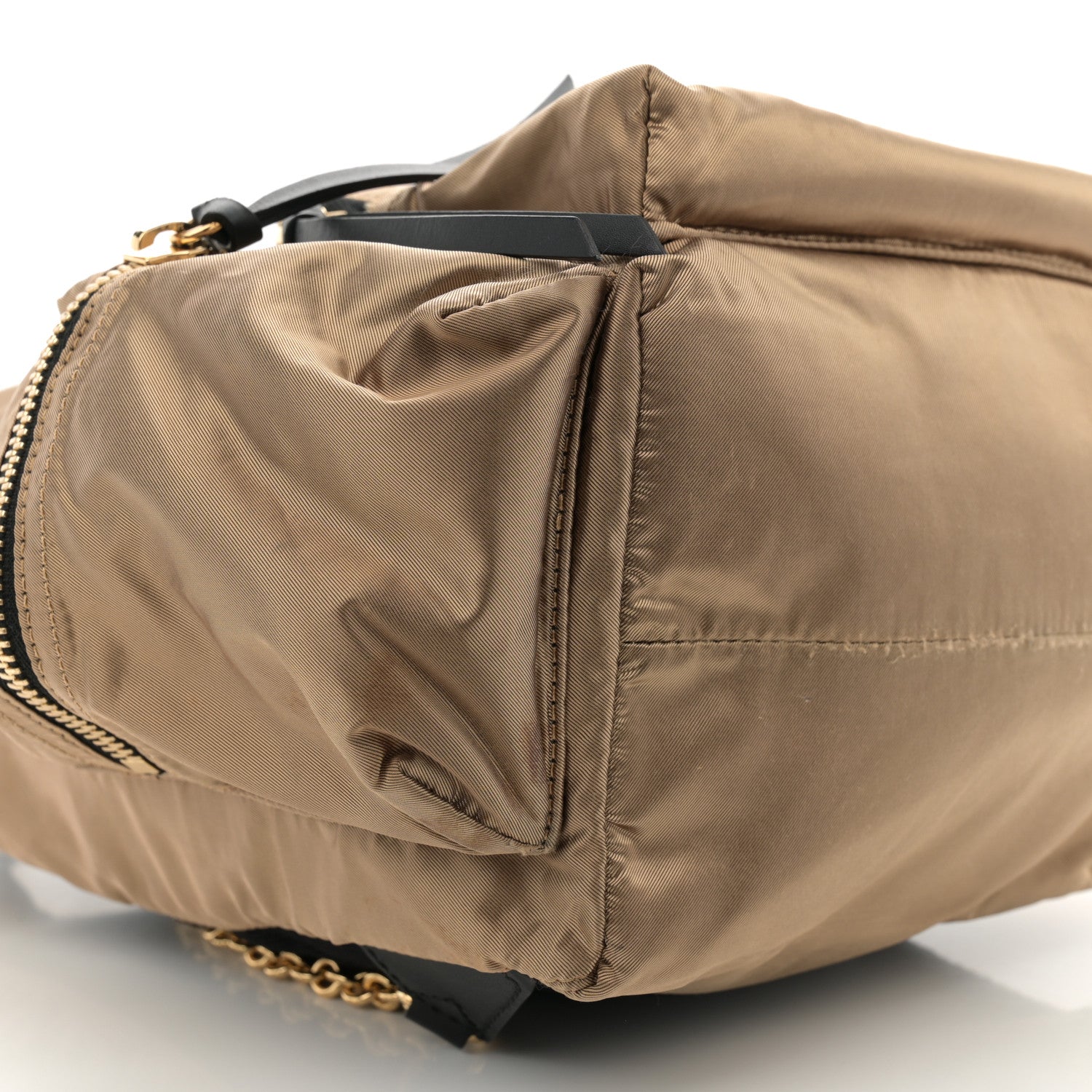 Burberry Metallic Satin Nylon Medium Rucksack Backpack Gold 8 of 12