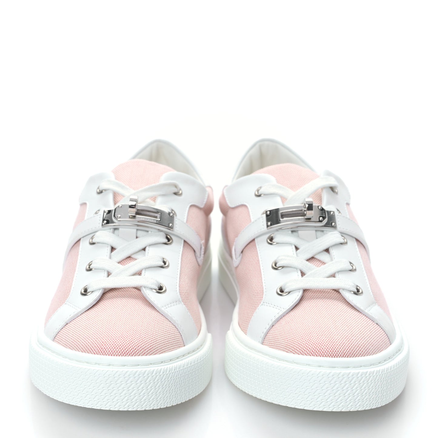Calfskin Canvas Day Sneakers 40 Framboise White