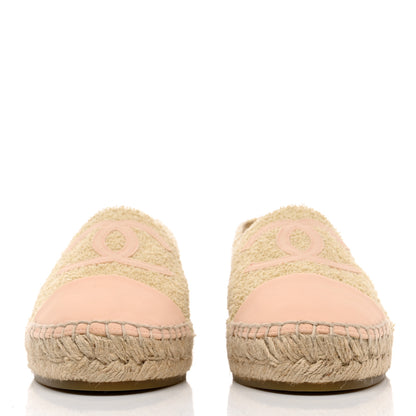 Chanel Fabric CC Espadrilles 40 Ecru Light Beige 2 of 8