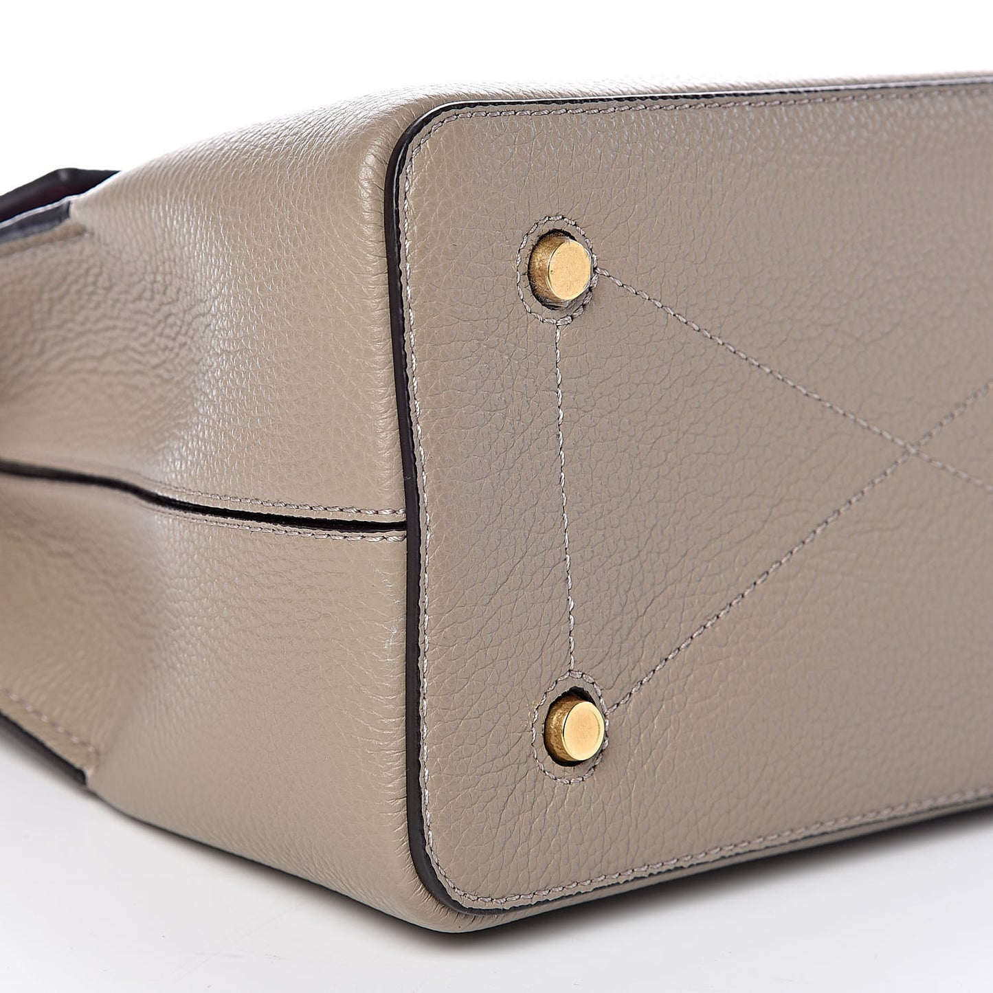 Small Classic Grain Calfskin Small Seaton Solid Grey