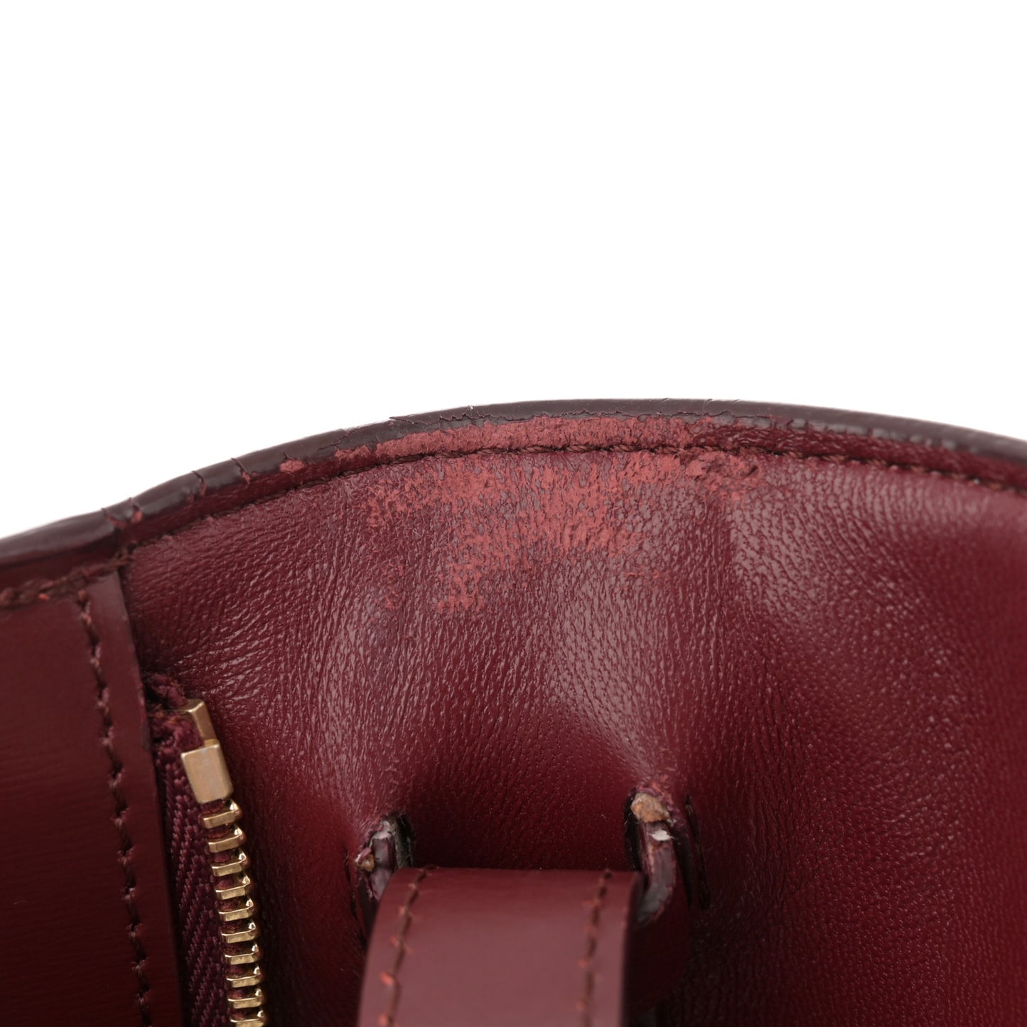 Box Calfskin Medium Classic Box Flap Bag Burgundy