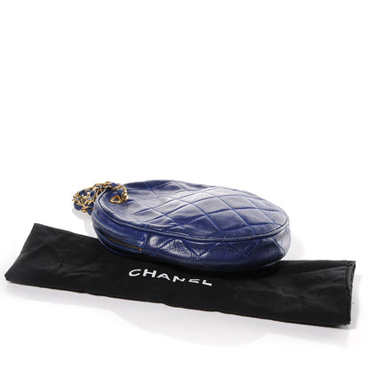 Chanel Lambskin Quilted Shoulder Bag Blue 4 of 9