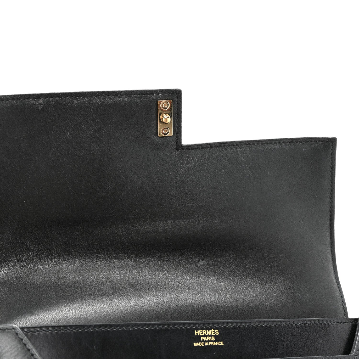 Hermes Box Verrou Clutch Black 10 of 13
