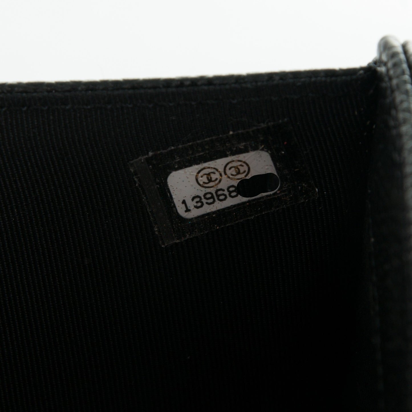 Caviar Quilted Large Flap Wallet Black