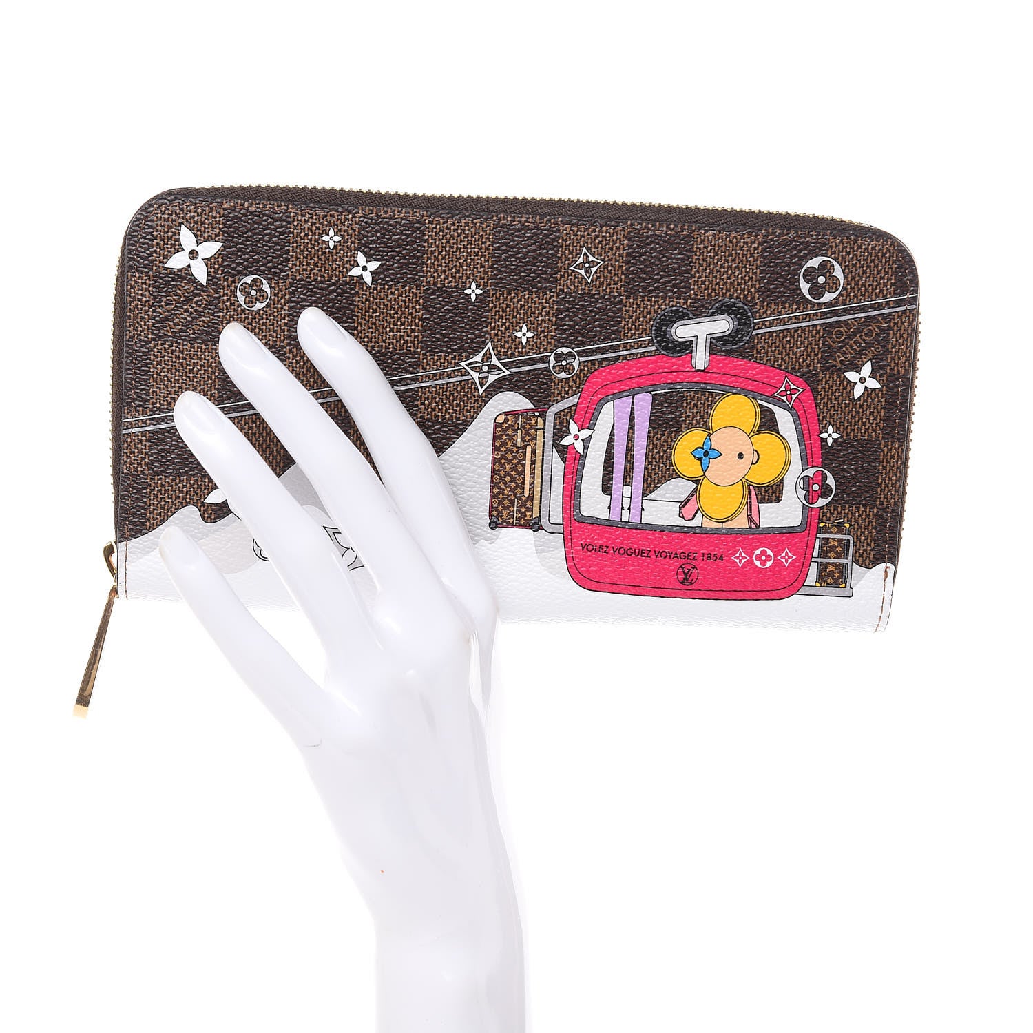 Louis Vuitton Damier Ebene 2019 Christmas Animation Zippy Wallet 2 of 9