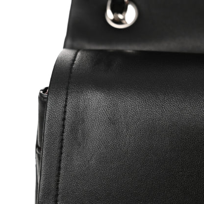Chanel Lambskin Quilted Jumbo Double Flap Black 13 of 17