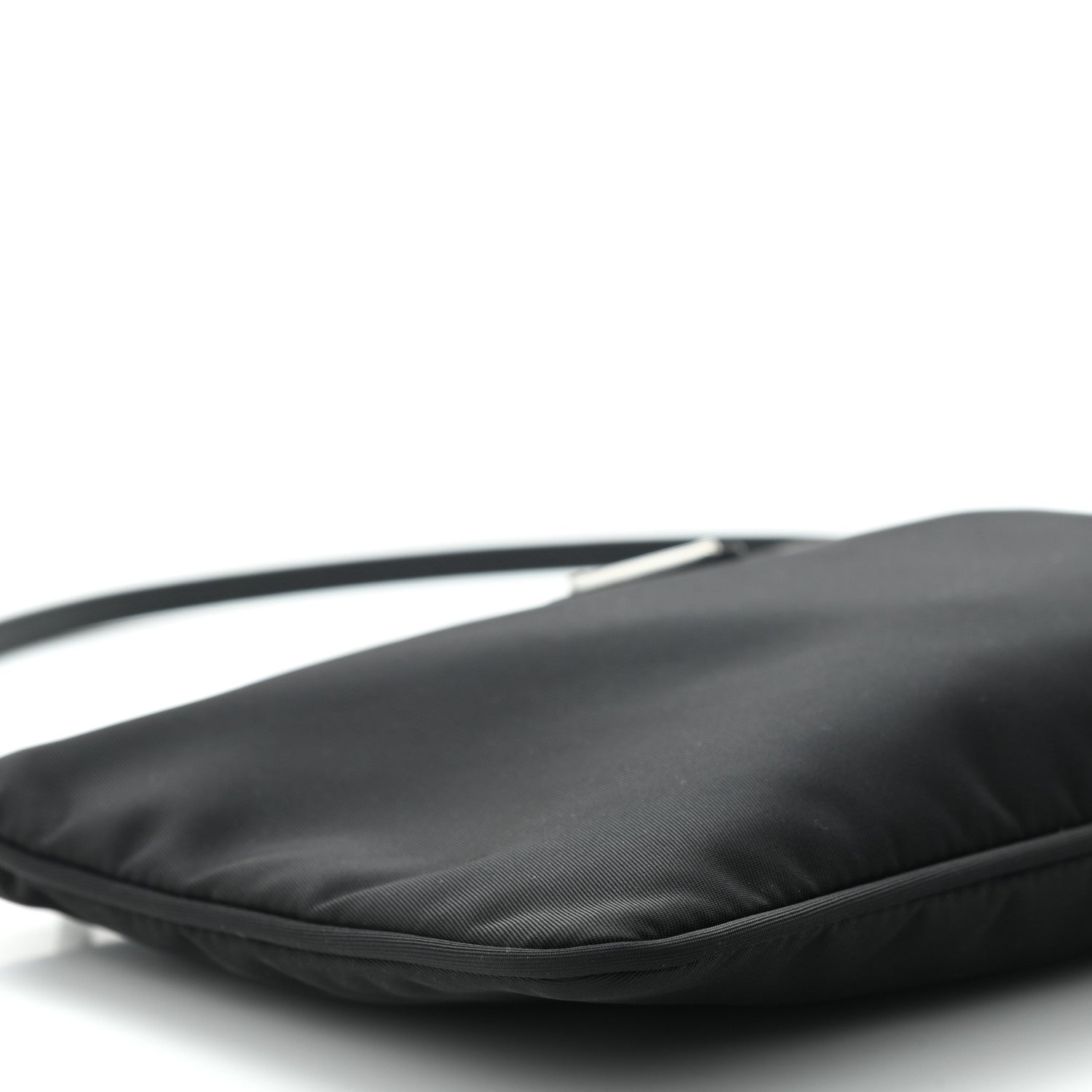 Prada Tessuto Nylon Saffiano Flat Pochette Black 8 of 10