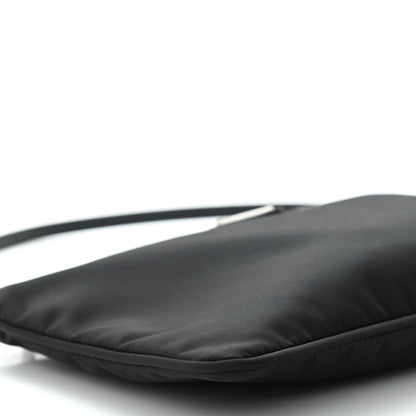 Prada Tessuto Nylon Saffiano Flat Pochette Black 8 of 10