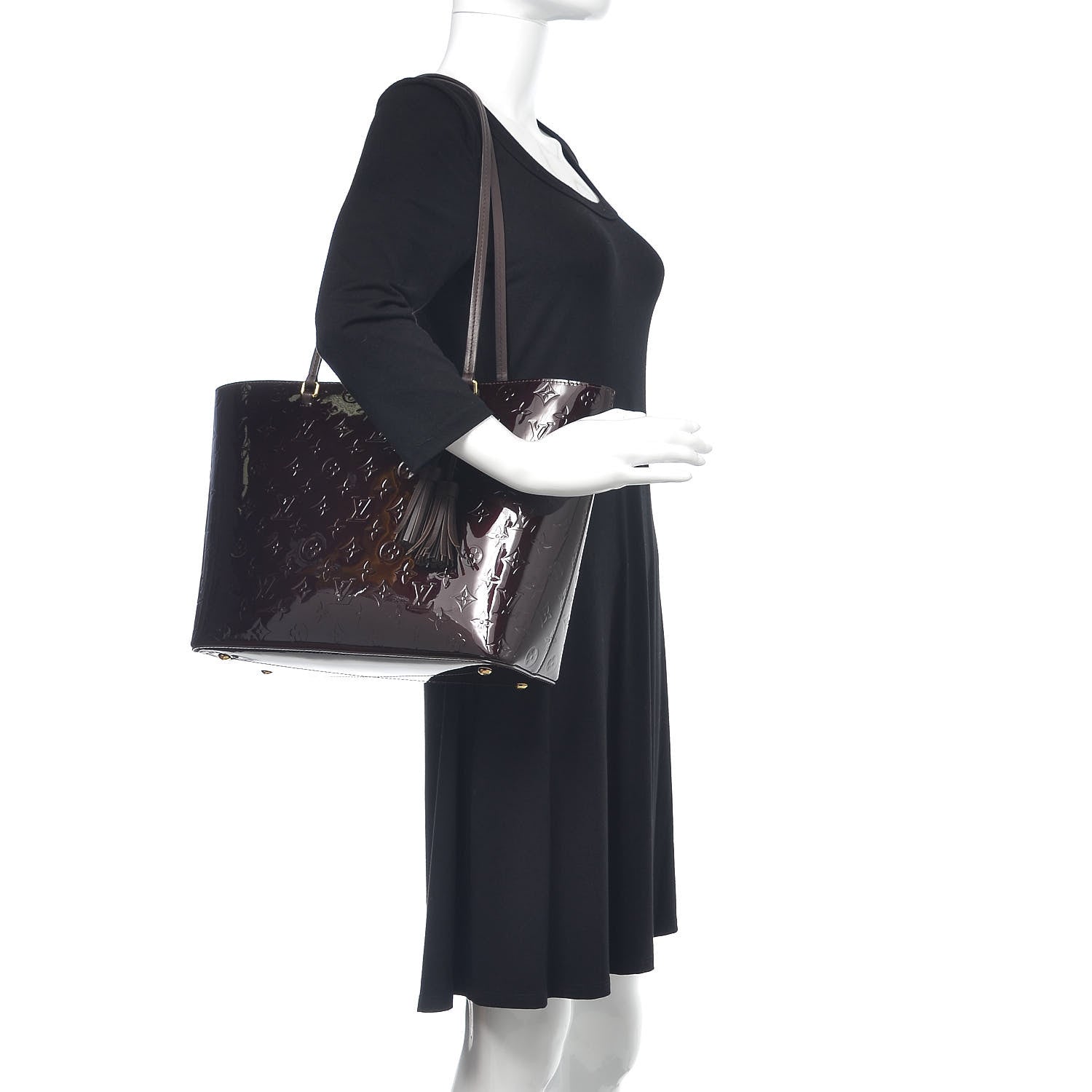 Louis Vuitton Vernis Long Beach MM Amarante 2 of 17