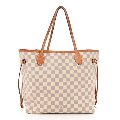 Louis Vuitton Damier Azur Neo Neverfull MM Rose Ballerine 3 of 15