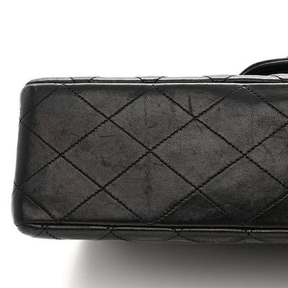 Chanel Lambskin Quilted Medium Double Flap Black 20 of 25