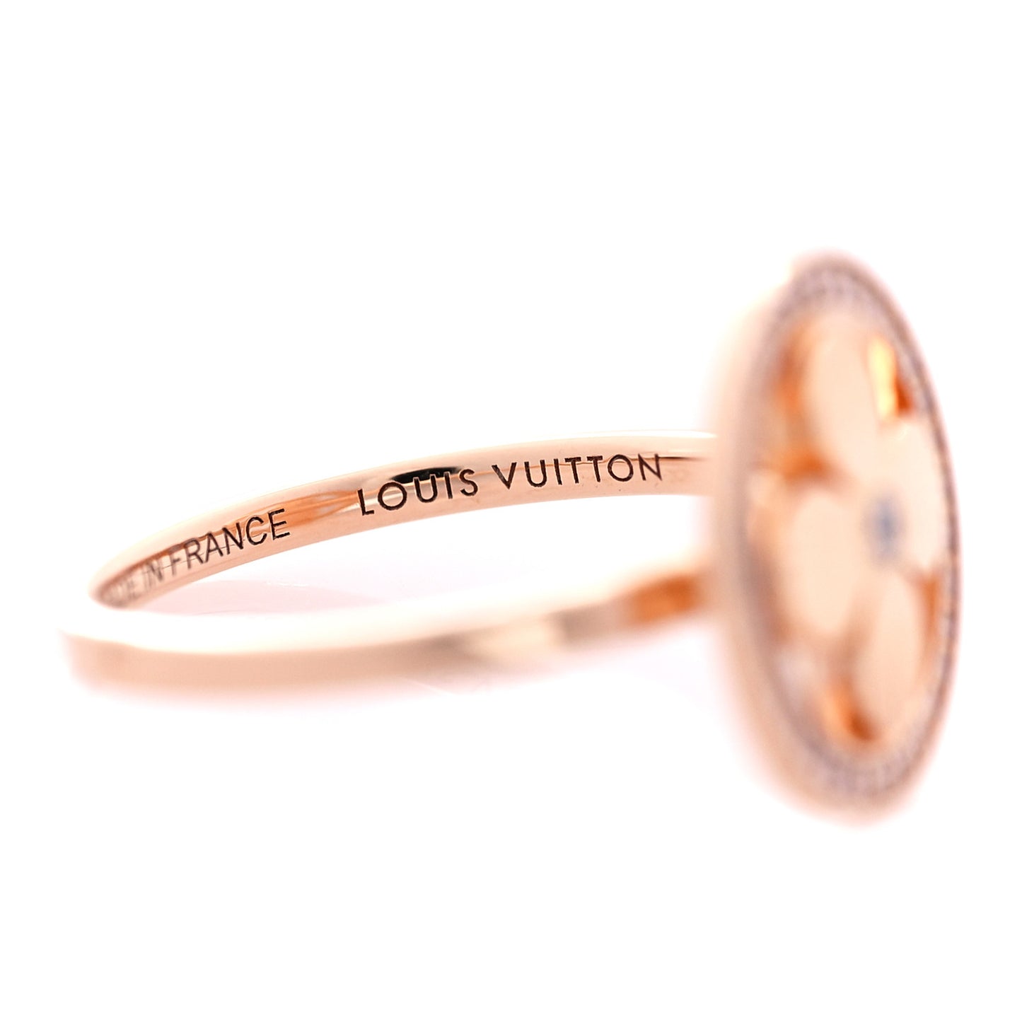 18K Pink Gold Diamond BB Blossom Ring 54 6.75