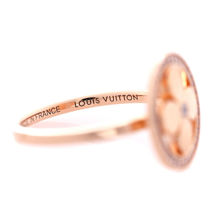Louis Vuitton 18K Pink Gold Diamond BB Blossom Ring 54 6.75 4 of 7