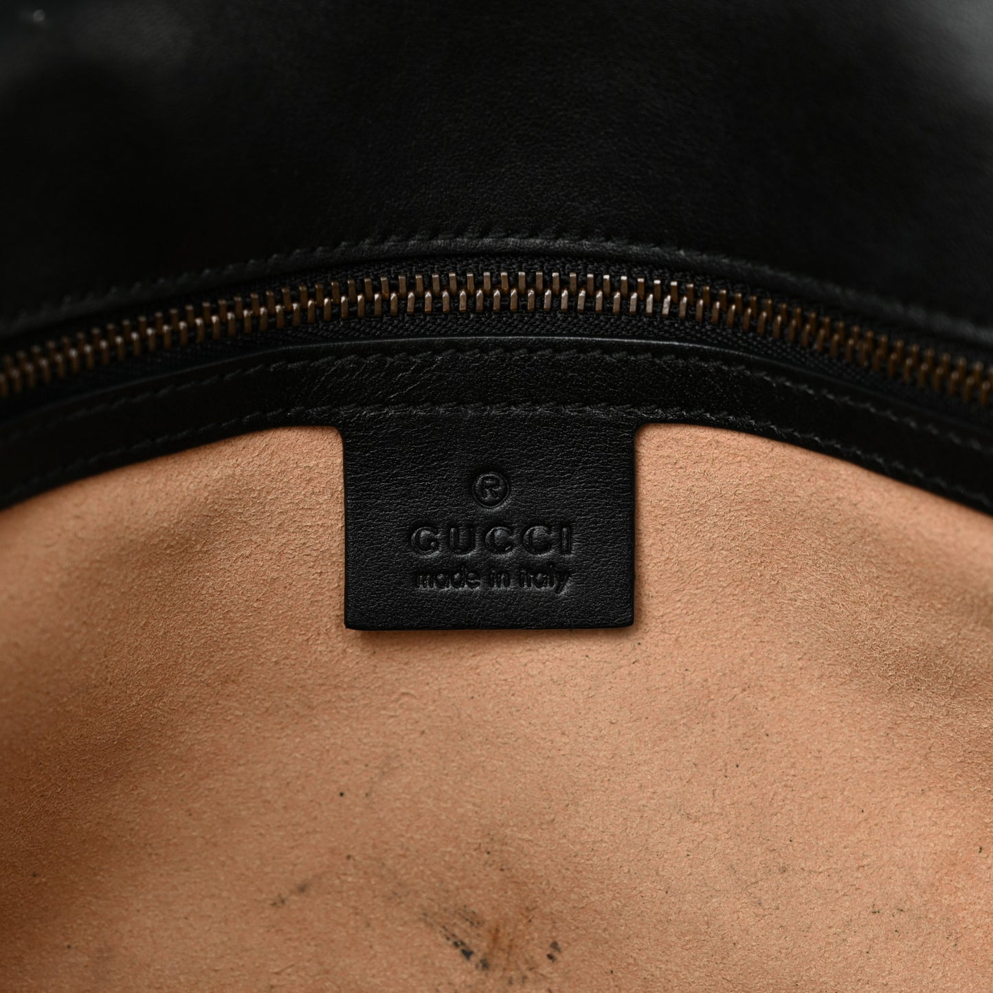 Calfskin Matelasse Small GG Marmont Shoulder Bag Black