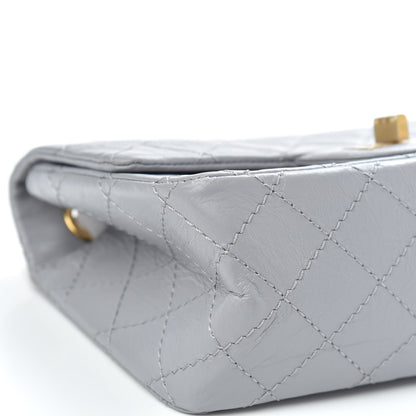 Chanel Aged Calfskin Quilted 2.55 Reissue Mini Flap Grey 9 of 10