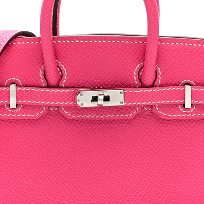 Hermes Epsom Micro Birkin 15 Rose Tyrien 7 of 9