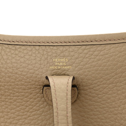 Hermes Taurillon Clemence Amazone Evelyne TPM Beige Marfa 6 of 11