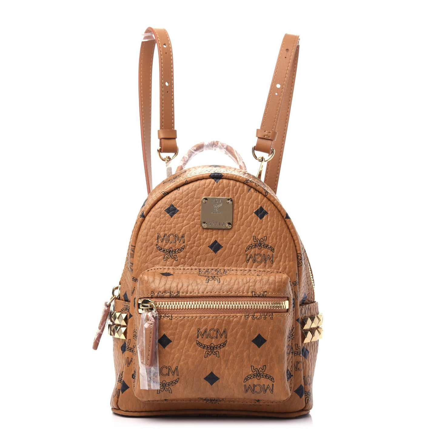 Visetos Side Stud X-Mini Stark Backpack Cognac