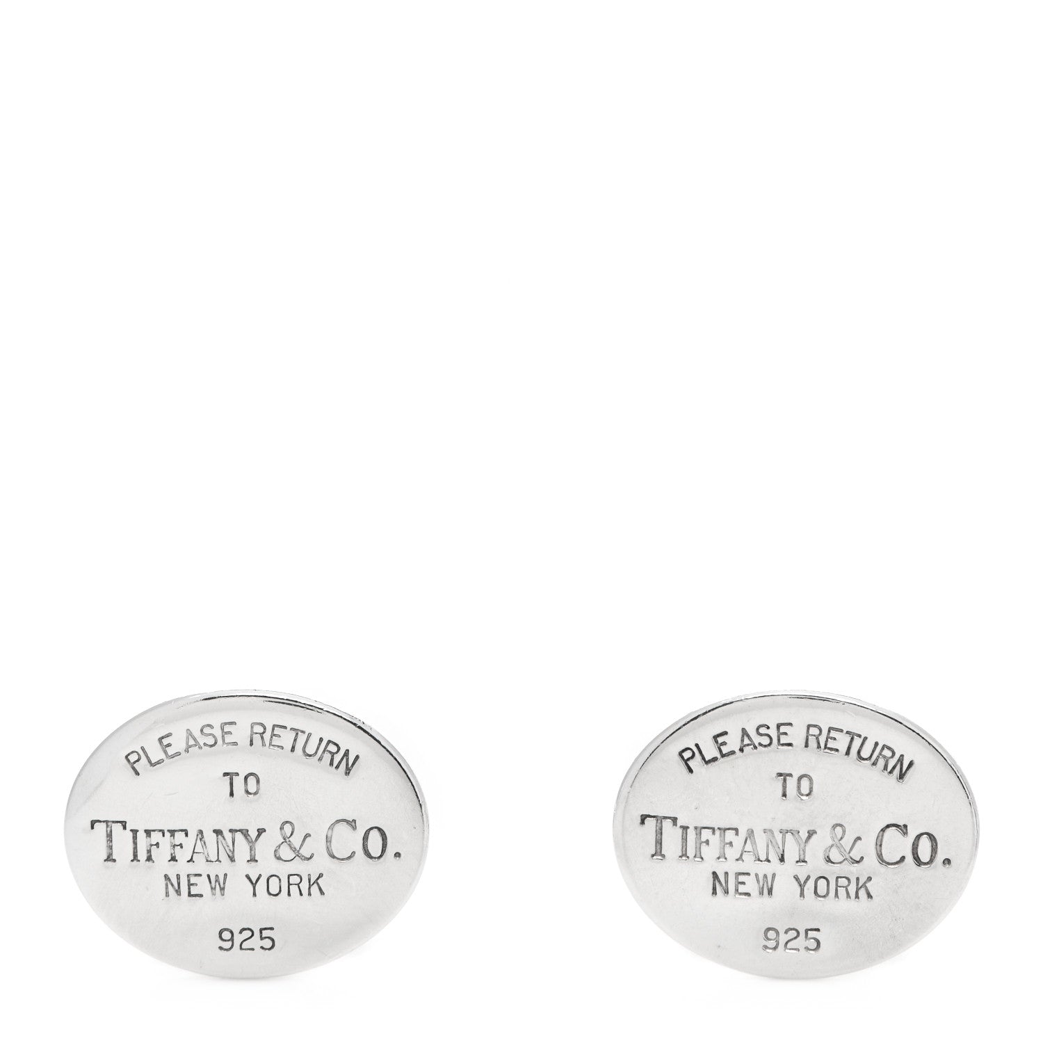 Tiffany Sterling Silver Return To Tiffany Cufflinks 1 of 4