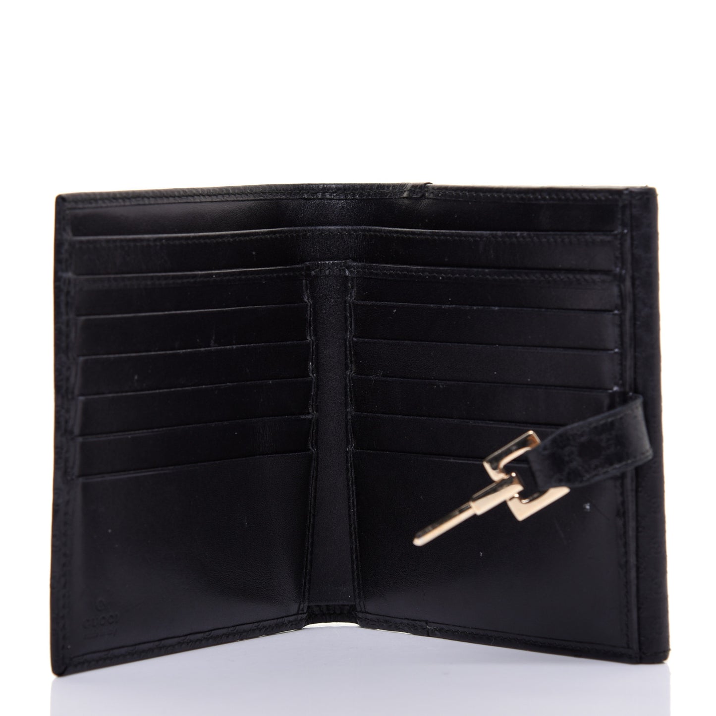 Microguccissima Compact Wallet Black