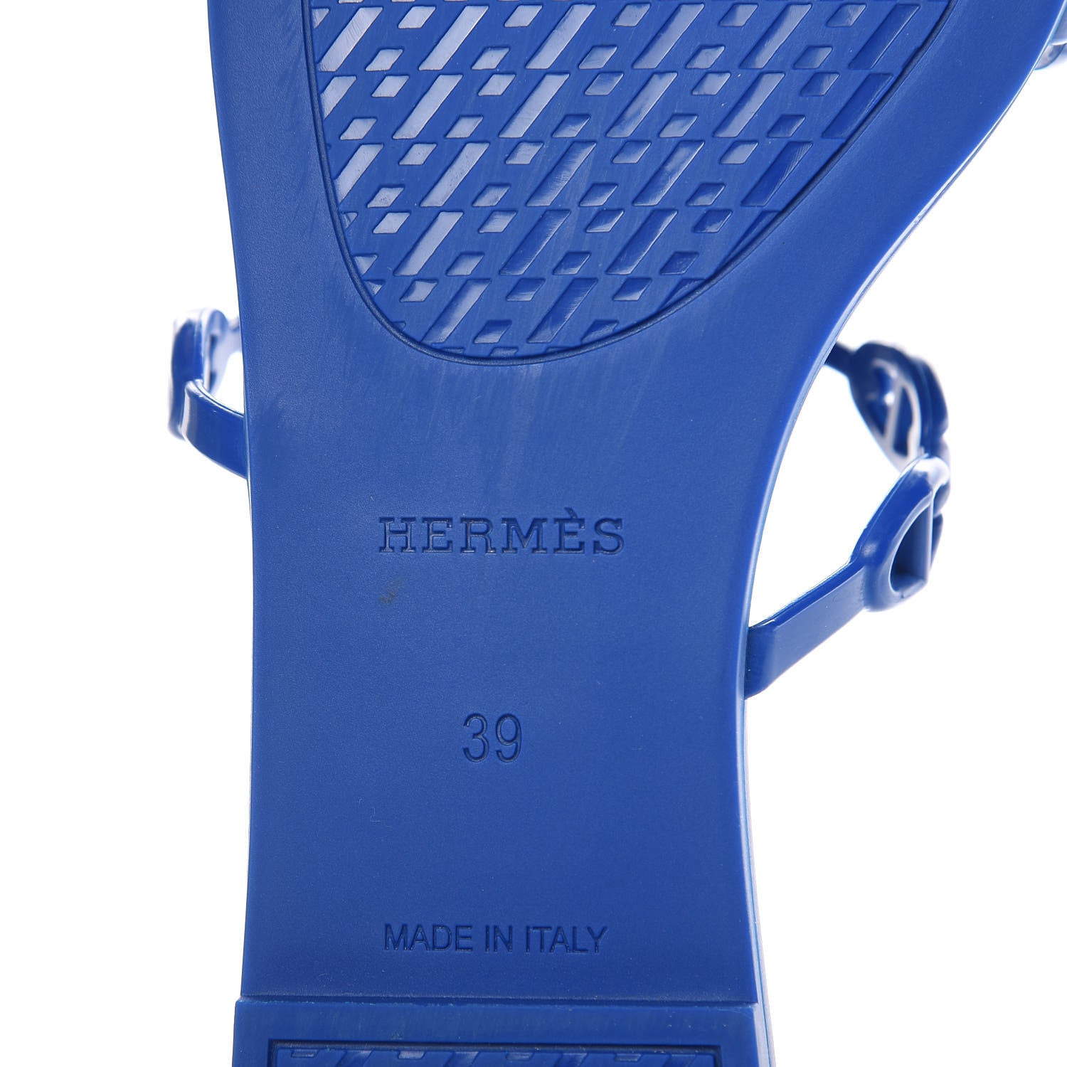 Hermes Rubber Chaine d'Ancre Rivage Sandals 39 Bleu Smalt 7 of 8
