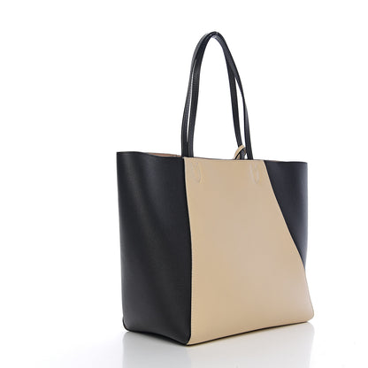 Louis Vuitton Calfskin Lockme Cabas Vanille Black 2 of 9