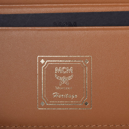 MCM Visetos Double Zip Around Organizer Wallet Cognac 7 of 10