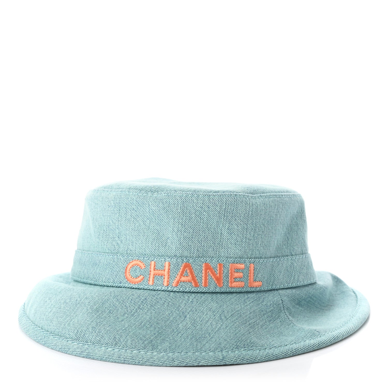 Chanel Denim CC Bucket Hat M Light Blue 3 of 8