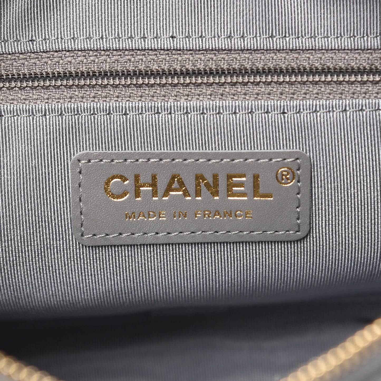 Caviar Quilted Coco Tassel Small Camera Case Grey