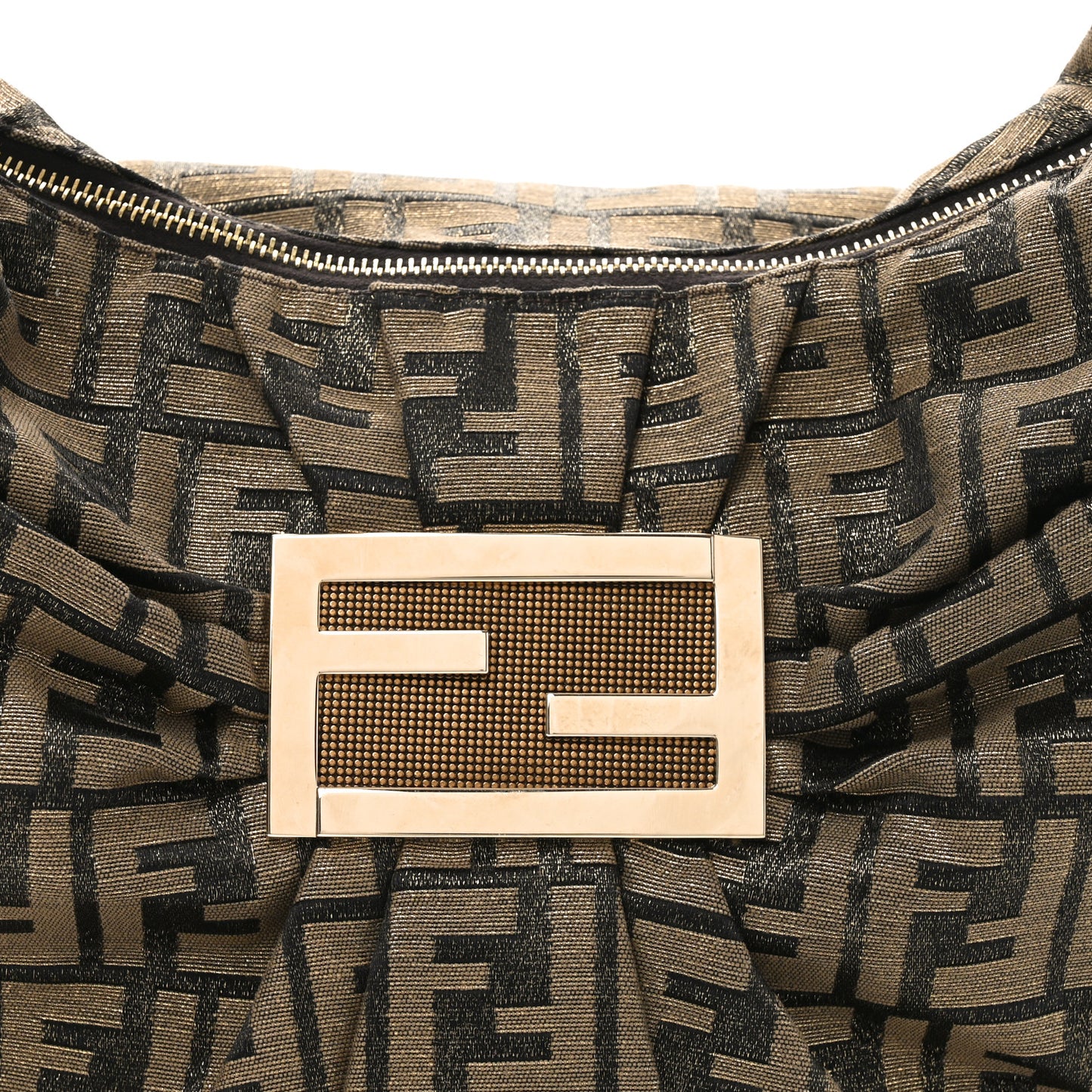 Metallic Lurex Zucca Mia Tote Bronze