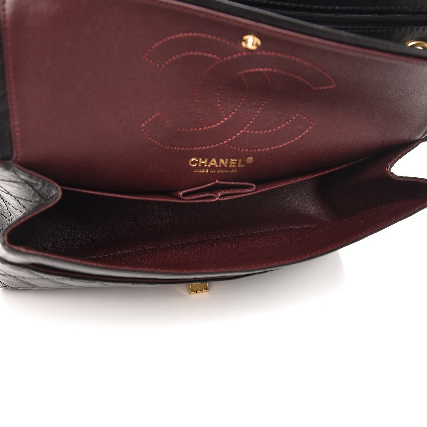 Chanel Aged Calfskin Quilted 2.55 Reissue 226 Flap Black 6 of 9