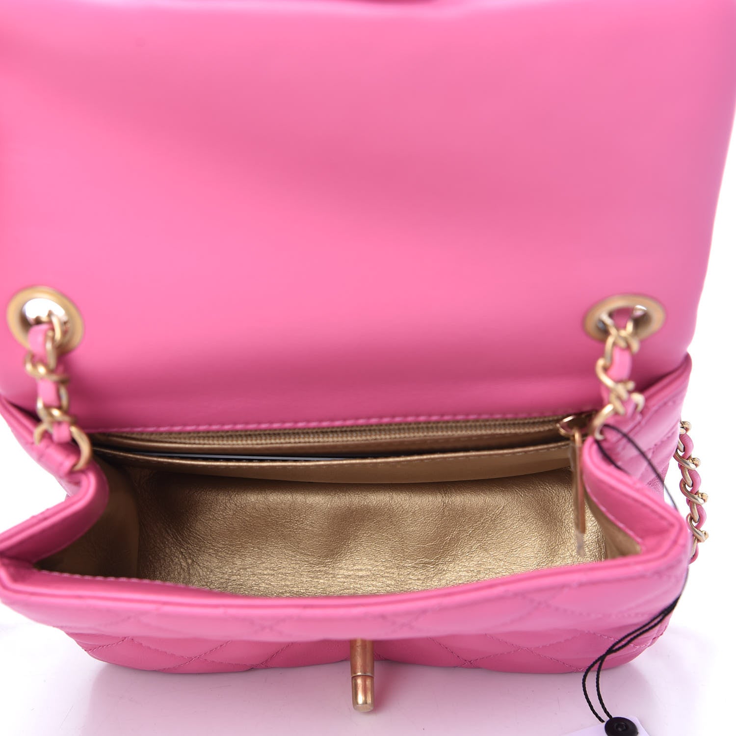 Chanel Lambskin Quilted Mini Pearl Crush Flap Pink 5 of 10