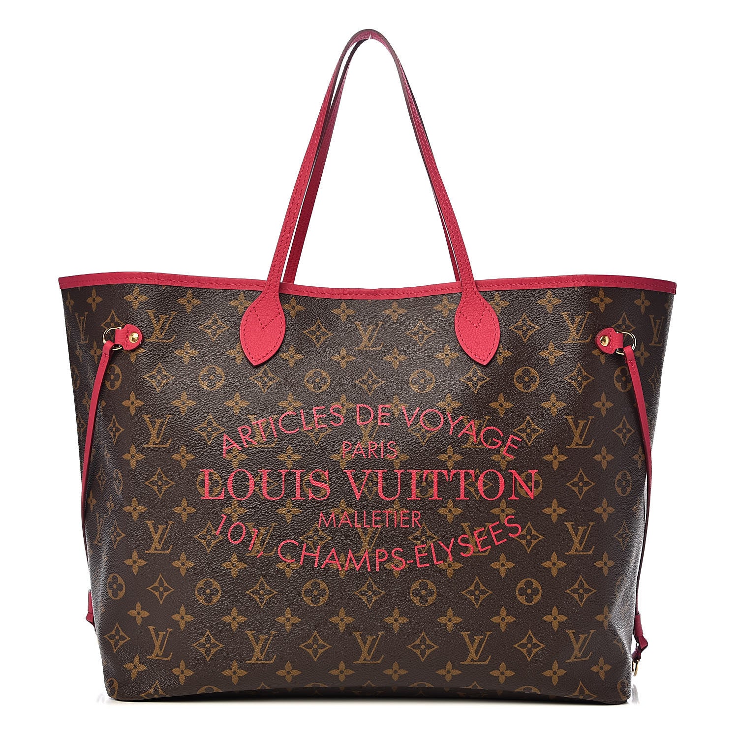 Louis Vuitton Monogram Articles de Voyage Ikat Neverfull GM Rose Indien 1 of 12