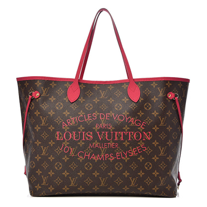 Louis Vuitton Monogram Articles de Voyage Ikat Neverfull GM Rose Indien 1 of 12