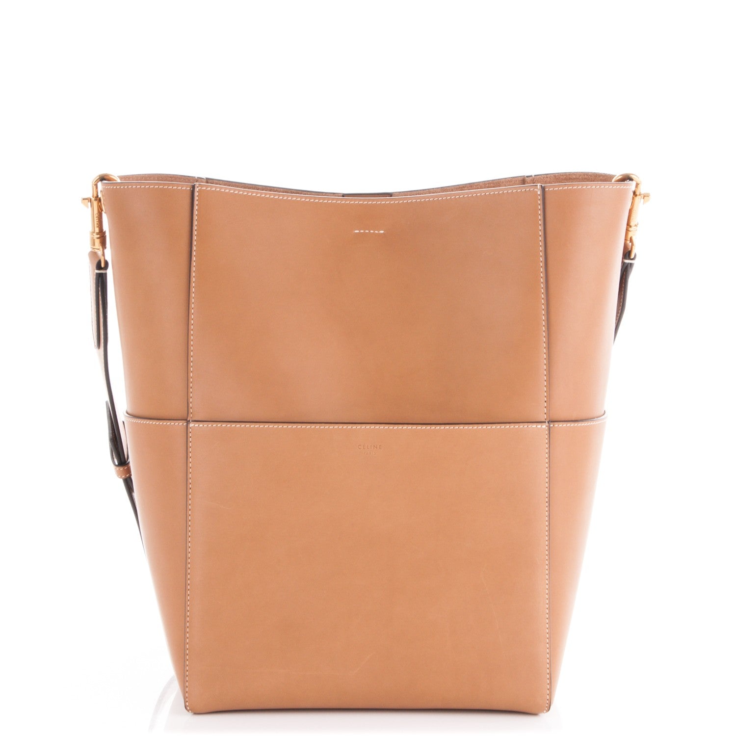 Celine Natural Calfskin Sangle Bucket Bag Light Camel 1 of 6