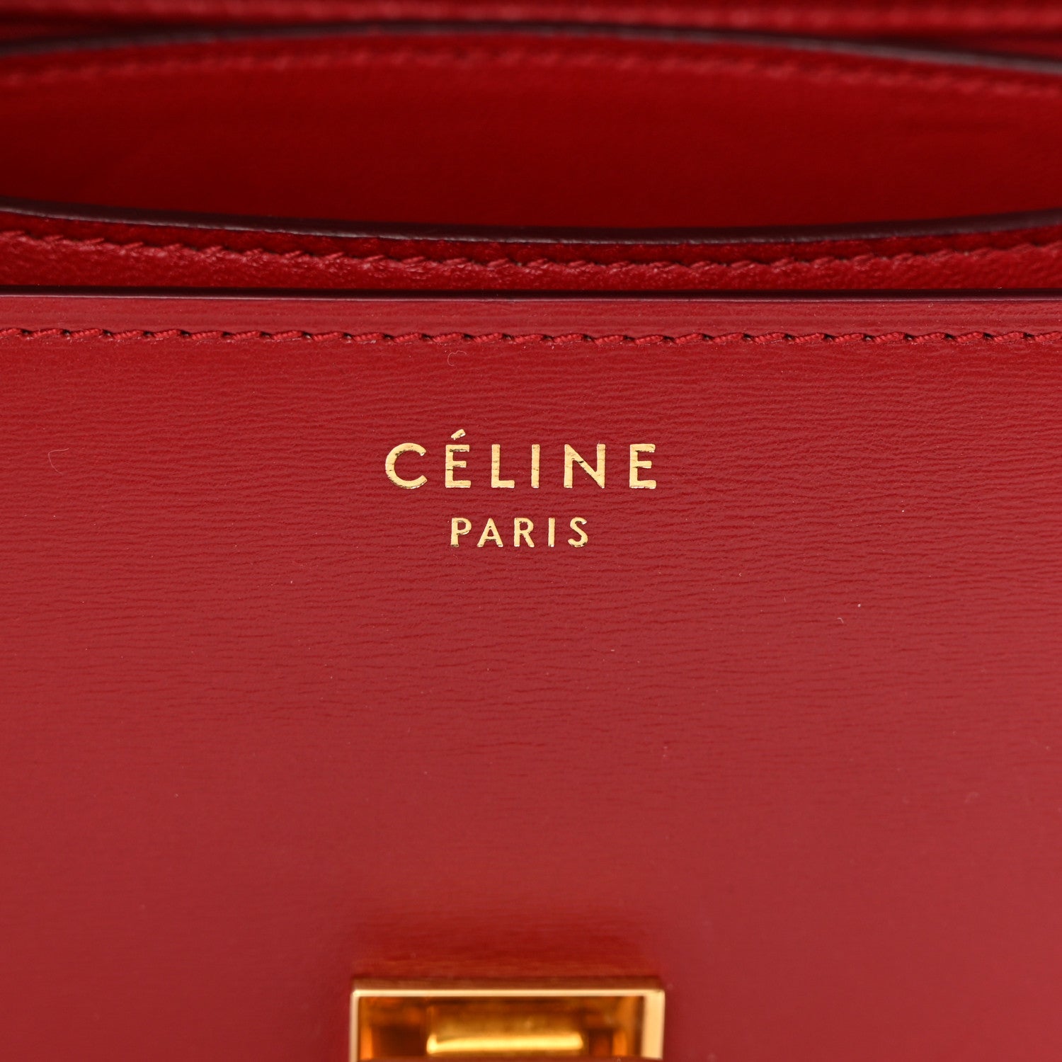 Celine Smooth Calfskin Small Classic Box Flap Bag Red 6 of 14