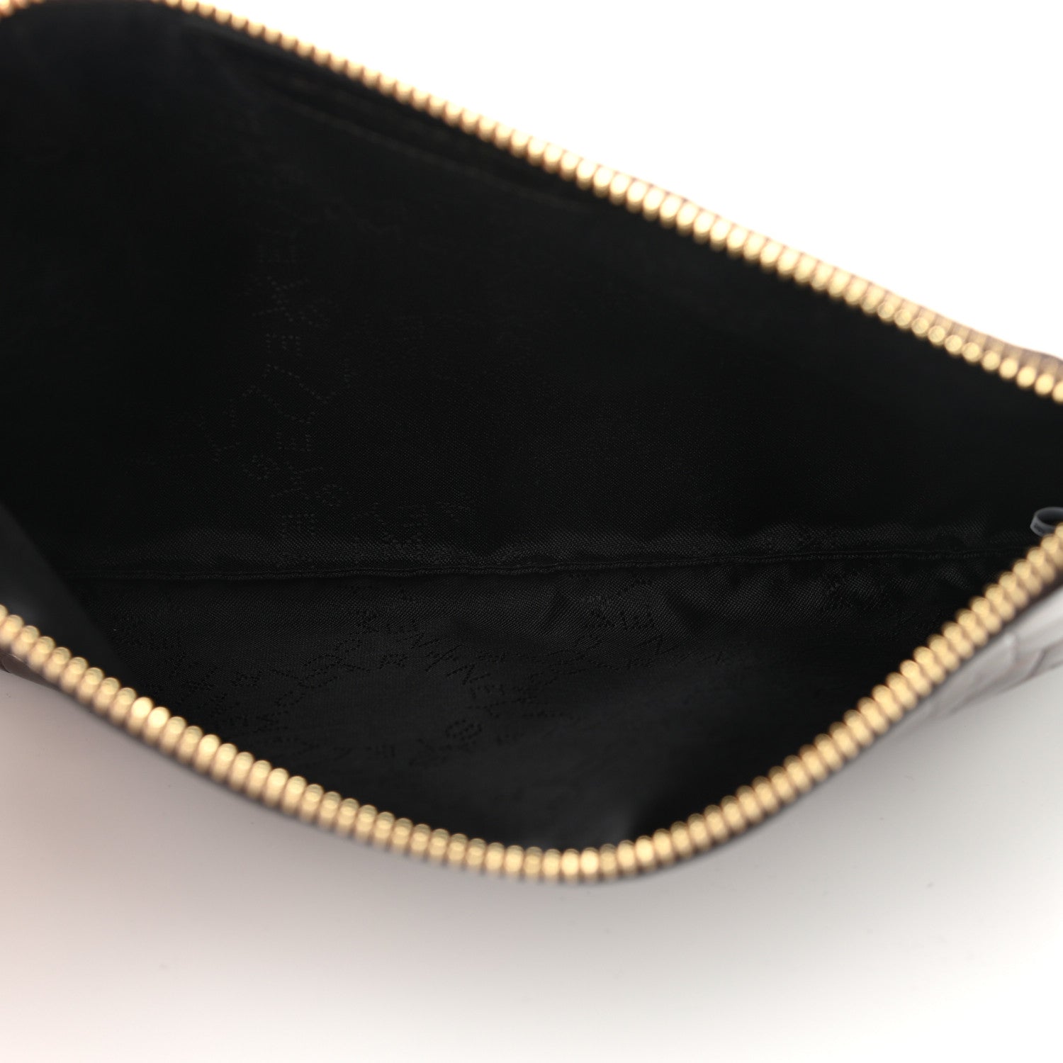 Stella McCartney Embossed Crocodile Effect Chain Clutch Bronze 5 of 11