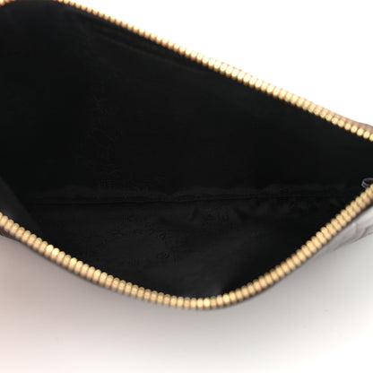Stella McCartney Embossed Crocodile Effect Chain Clutch Bronze 5 of 11