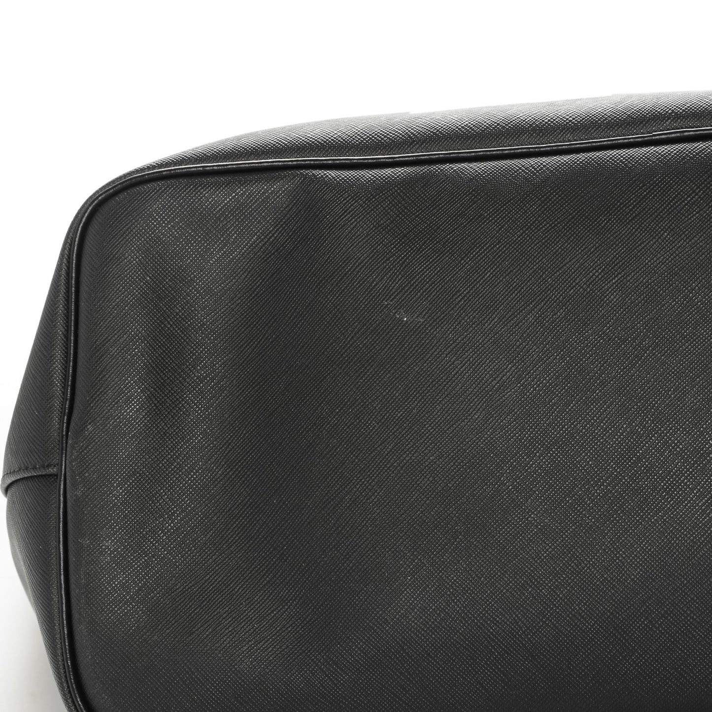 Textured Coated Canvas Print Large Antigona Tote Black