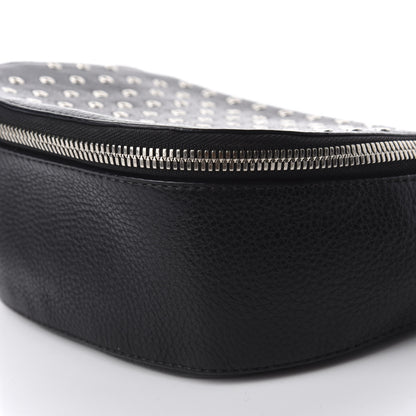 Burberry Grained Calfskin Eyelet Small Zip Crossbody Bag Black 7 of 11