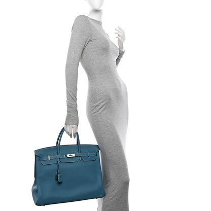 Hermes Togo Birkin 40 Blue Jean 2 of 10